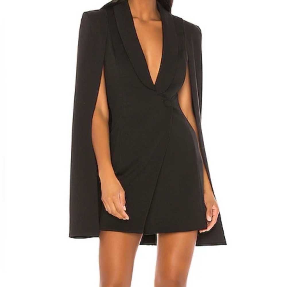 Boss Lady Mini Cape Dress in Black
Katie May